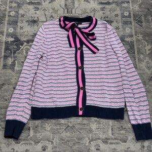 J.Crew pink/blue cardigan